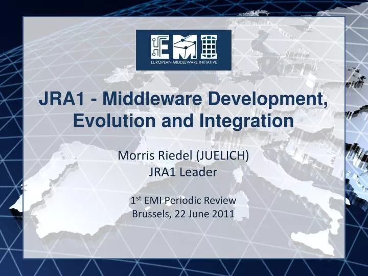 jra1 middleware development evolution and integration