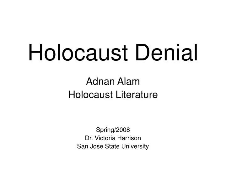 holocaust denial