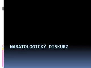 naratologick diskurz