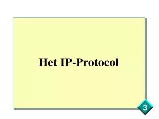 Het IP - Protocol