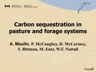 Carbon sequestration in pasture and forage systems
