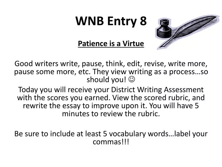 wnb entry 8