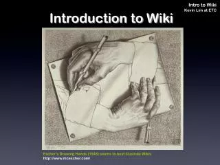 Introduction to Wiki