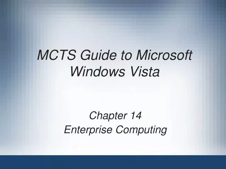 mcts guide to microsoft windows vista