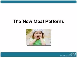 The New Meal Patterns