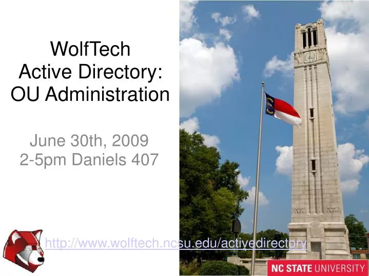 wolftech active directory ou administration