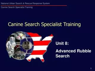 Canine Search Specialist Training