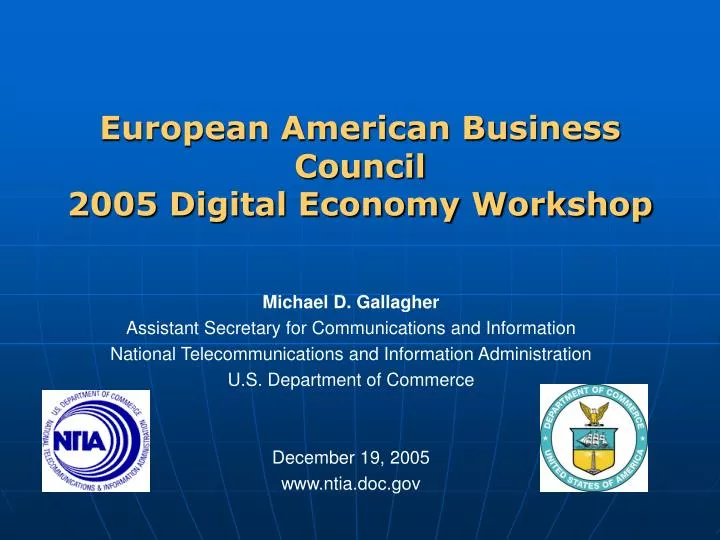 european american business council 2005 digital economy workshop