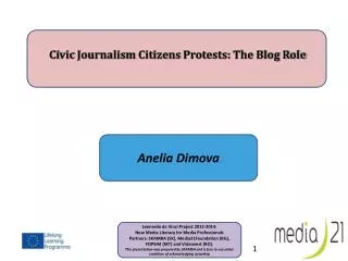Ci vic Journalism Citizens Protests: The Blog Role