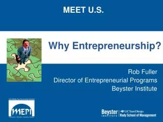 Why Entrepreneurship?