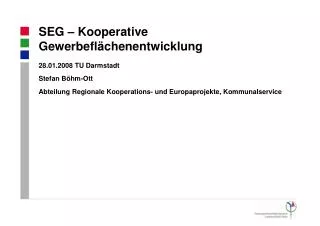 seg kooperative gewerbefl chenentwicklung
