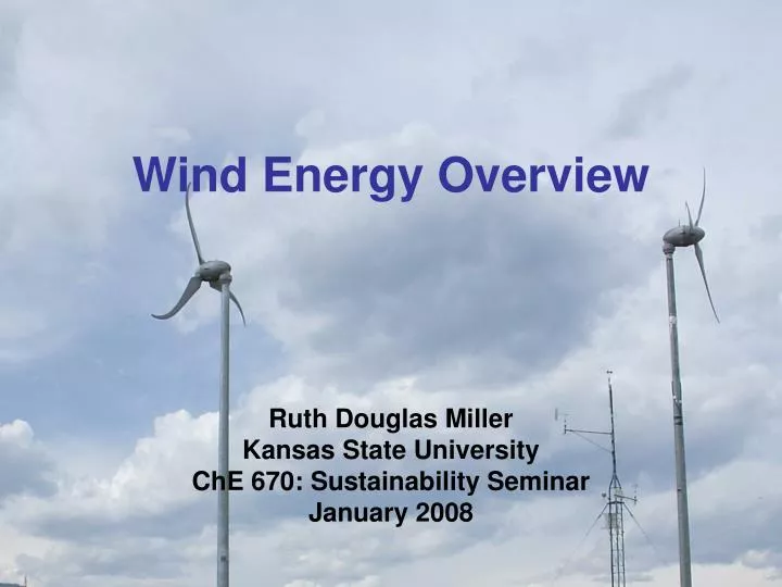 wind energy overview