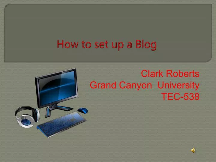 how to set up a blog