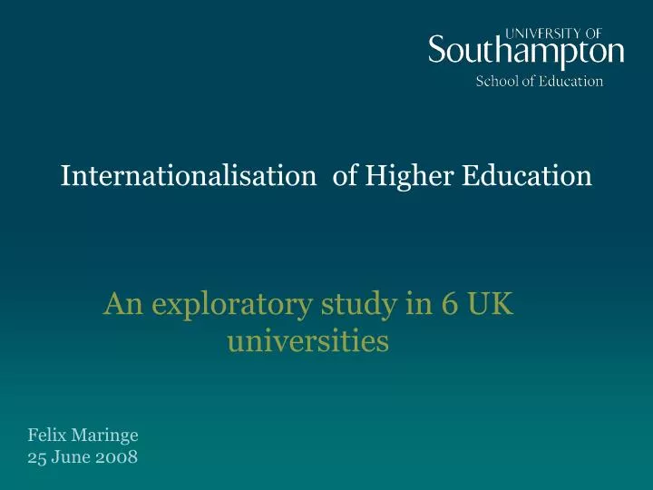 internationalisation of higher education