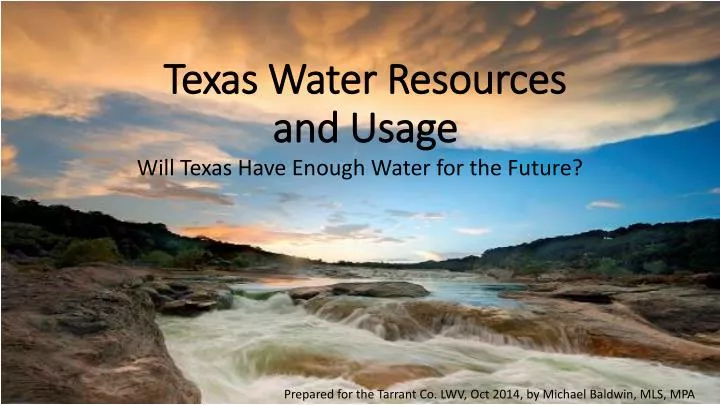 texas water resources and usage