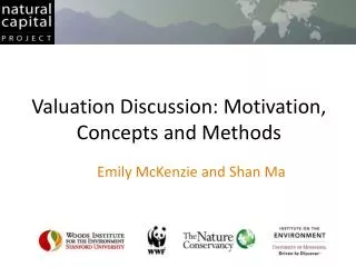 Valuation Discussion: Motivation, Concepts and Methods