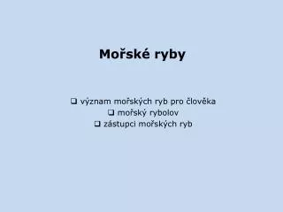 mo sk ryby