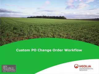 Custom PO Change Order Workflow