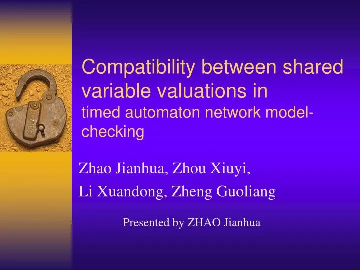 compatibility between shared variable valuations in timed automaton network model checking