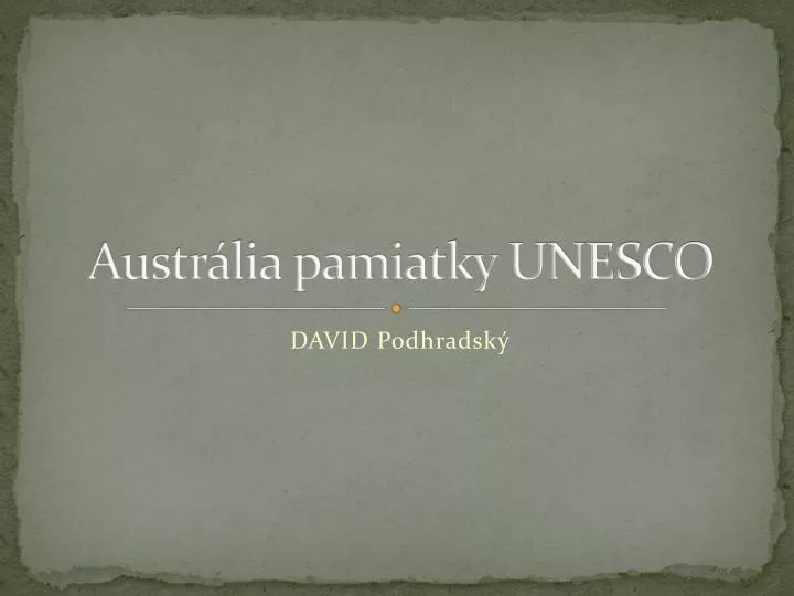 austr lia pamiatky unesco