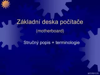 stru n popis terminologie