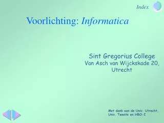 voorlichting informatica