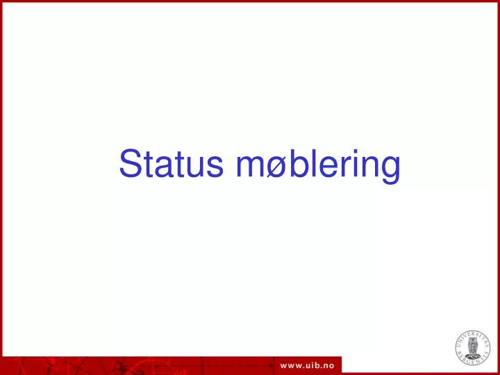 status m blering