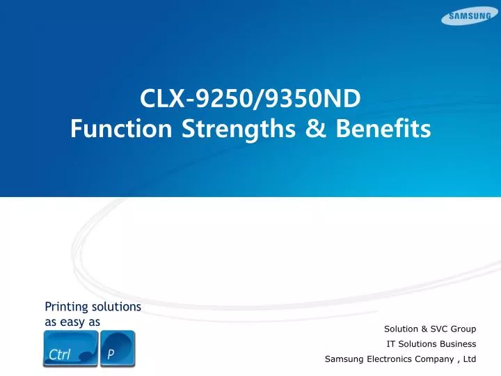 clx 9250 9350nd function strengths benefits