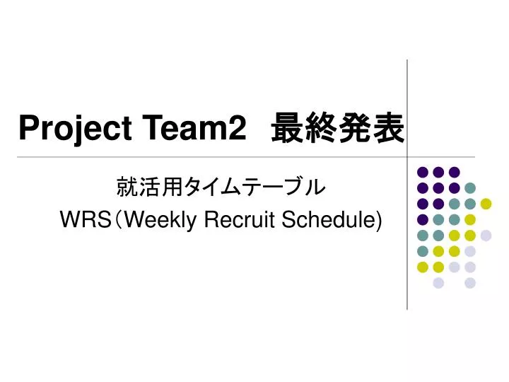 project team2