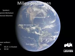 milieu problemen