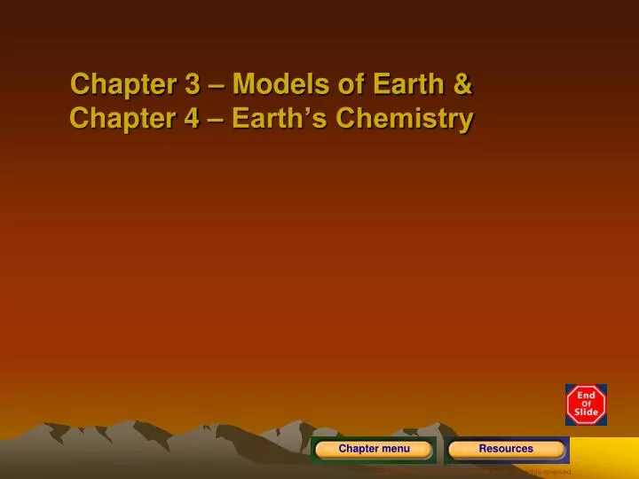 chapter 3 models of earth chapter 4 earth s chemistry