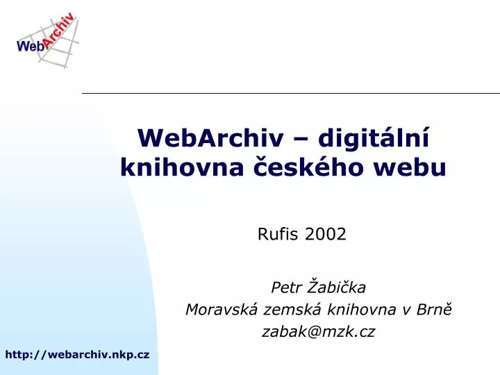 webarchiv digit ln knihovna esk ho webu