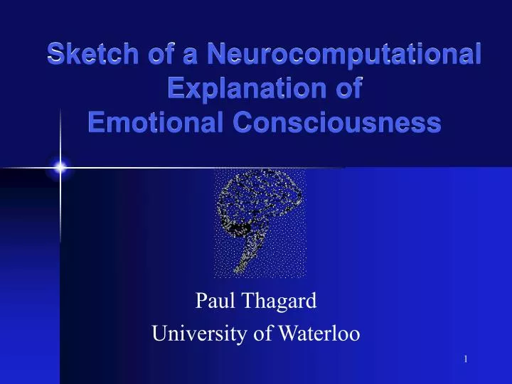 sketch of a neurocomputational explanation of emotional consciousness