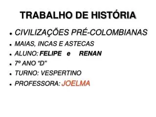 trabalho de hist ria