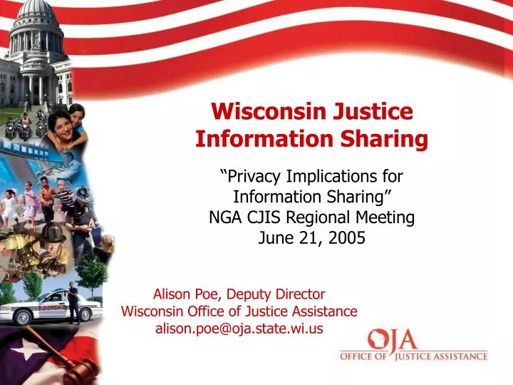 alison poe deputy director wisconsin office of justice assistance alison poe@oja state wi us