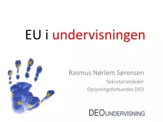 eu i undervisningen