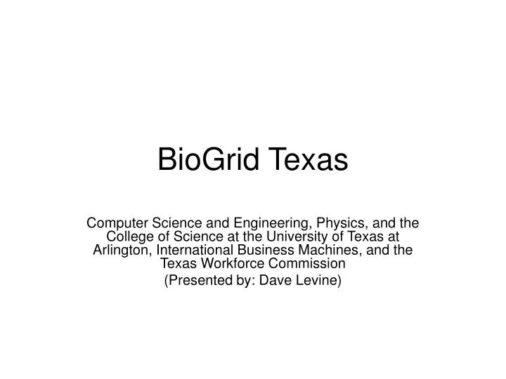 biogrid texas