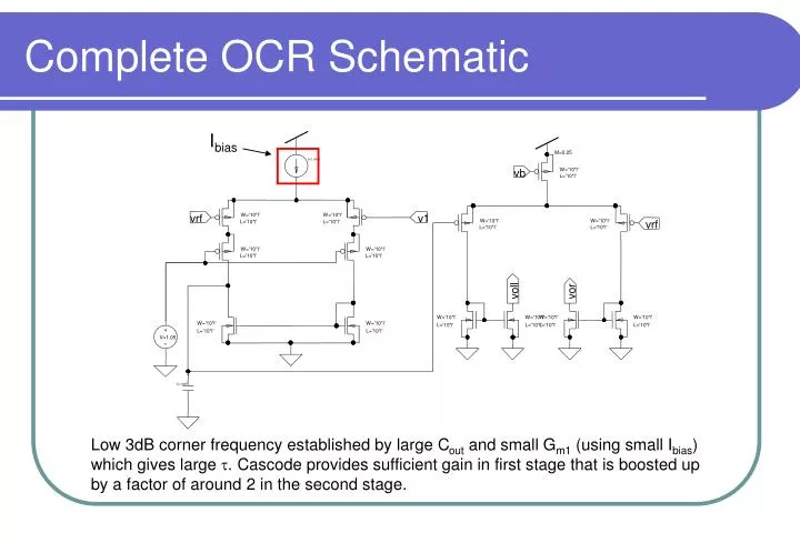 complete ocr schematic