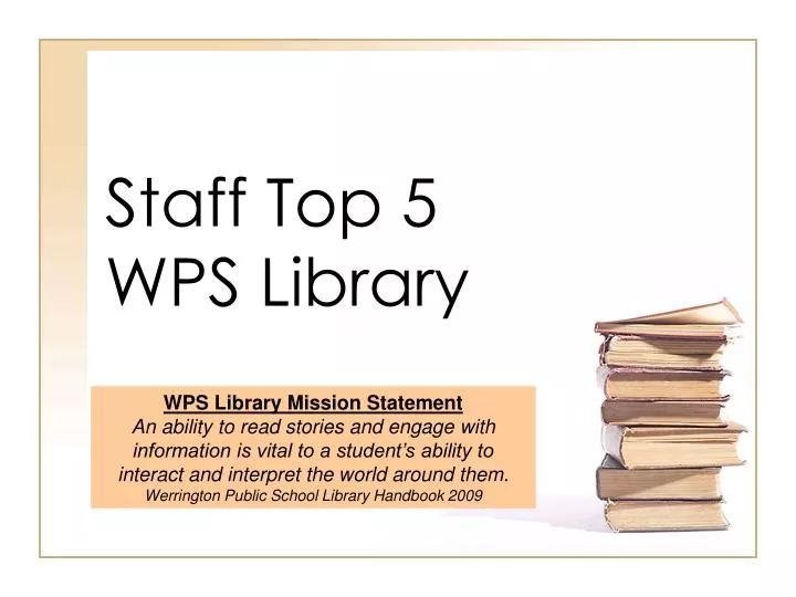 staff top 5 wps library