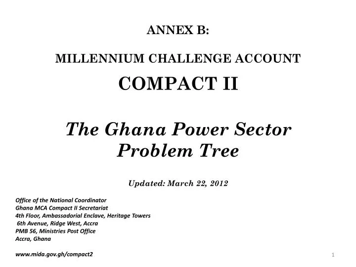 the ghana power sector problem tree updated march 22 2012