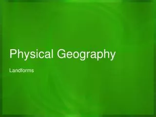 Physical Geography