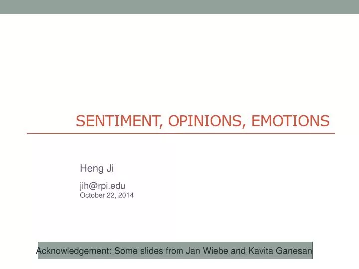 sentiment opinions emotions