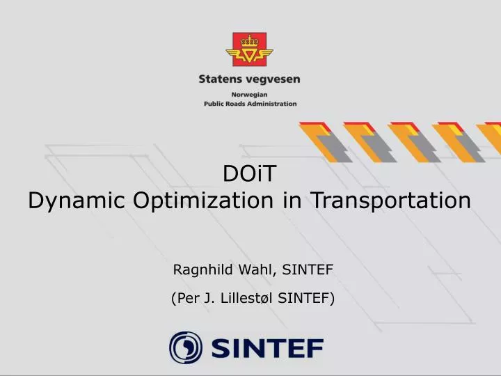 doit dynamic optimization in transportation