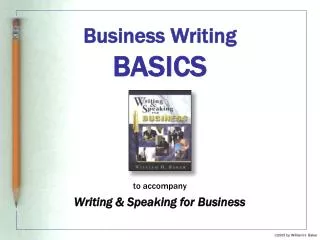 Business Writing BASICS
