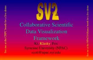 Collaborative Scientific Data Visualization Framework