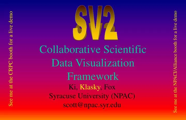 collaborative scientific data visualization framework