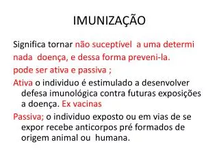 imuniza o