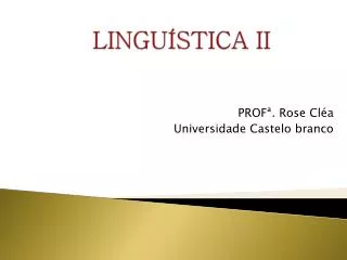 lingu stica ii
