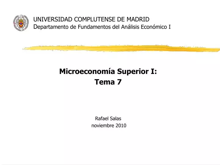 universidad complutense de madrid d epartamento de fundamentos del an lisis econ mico i