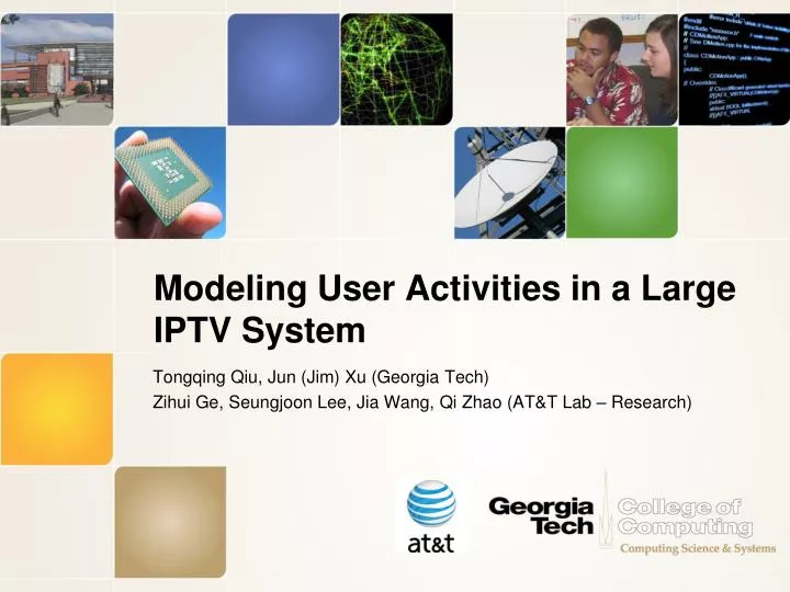modeling user activities in a large iptv system
